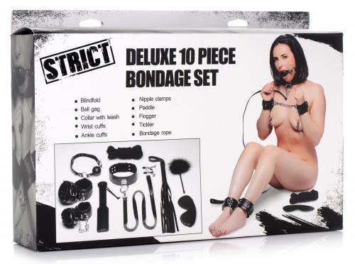 10 dielny BDSM set Strict Luxury Bondage