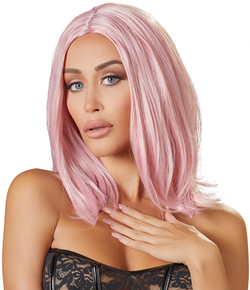 Pink Wig Bob Cottelli - ružová parochňa