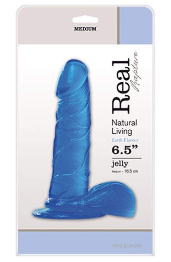 Dildo REAL RAPTURE 6,5" - modré