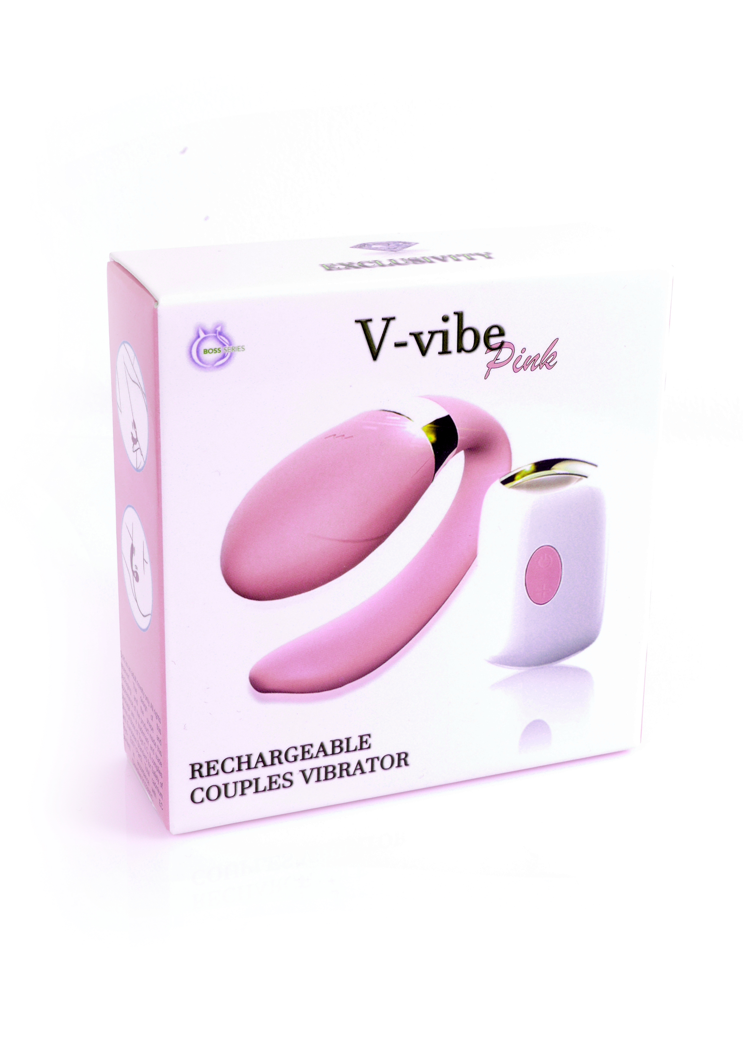 Párový víbrátor V-VIBE PINK USB
