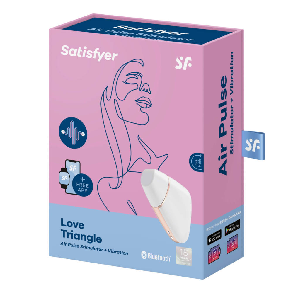 Stimulátor klitorisu SATISFYER LOVE TRIANGLE biely