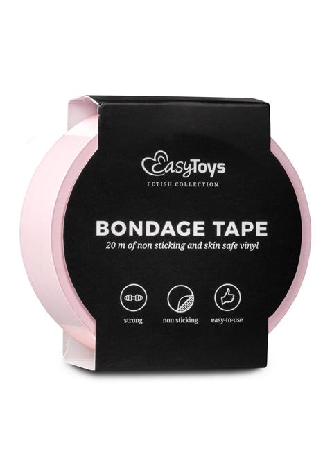 Páska na bondage EASYTOYS BONDAGE TAPE LIGHT PINK 20m