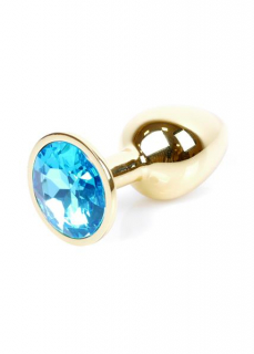 Análny kolík (šperk) Jawellery Gold PLUG azúrový