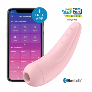 Stimulátor klitorisu SATISFYER CURVY 2 ružový